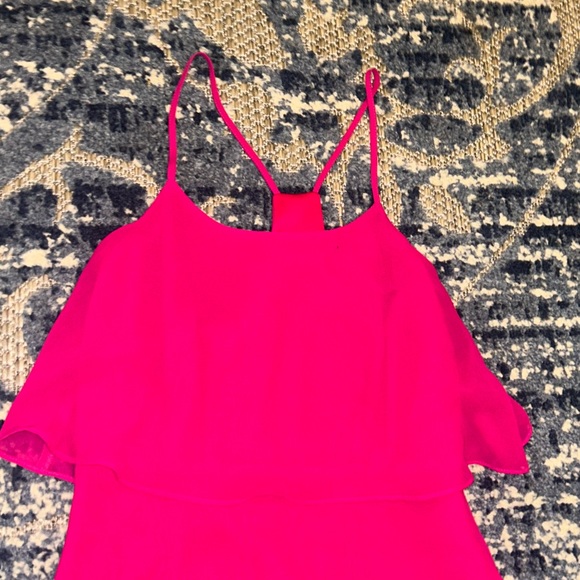 Gianni Bini Bright Pink Women’s Size 0 Multi-layered Dress - Picture 2 of 8